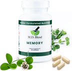 M.D. Blend Brain Support - Suplemento para la Memoria y el Enfoque, 30 Cápsulas