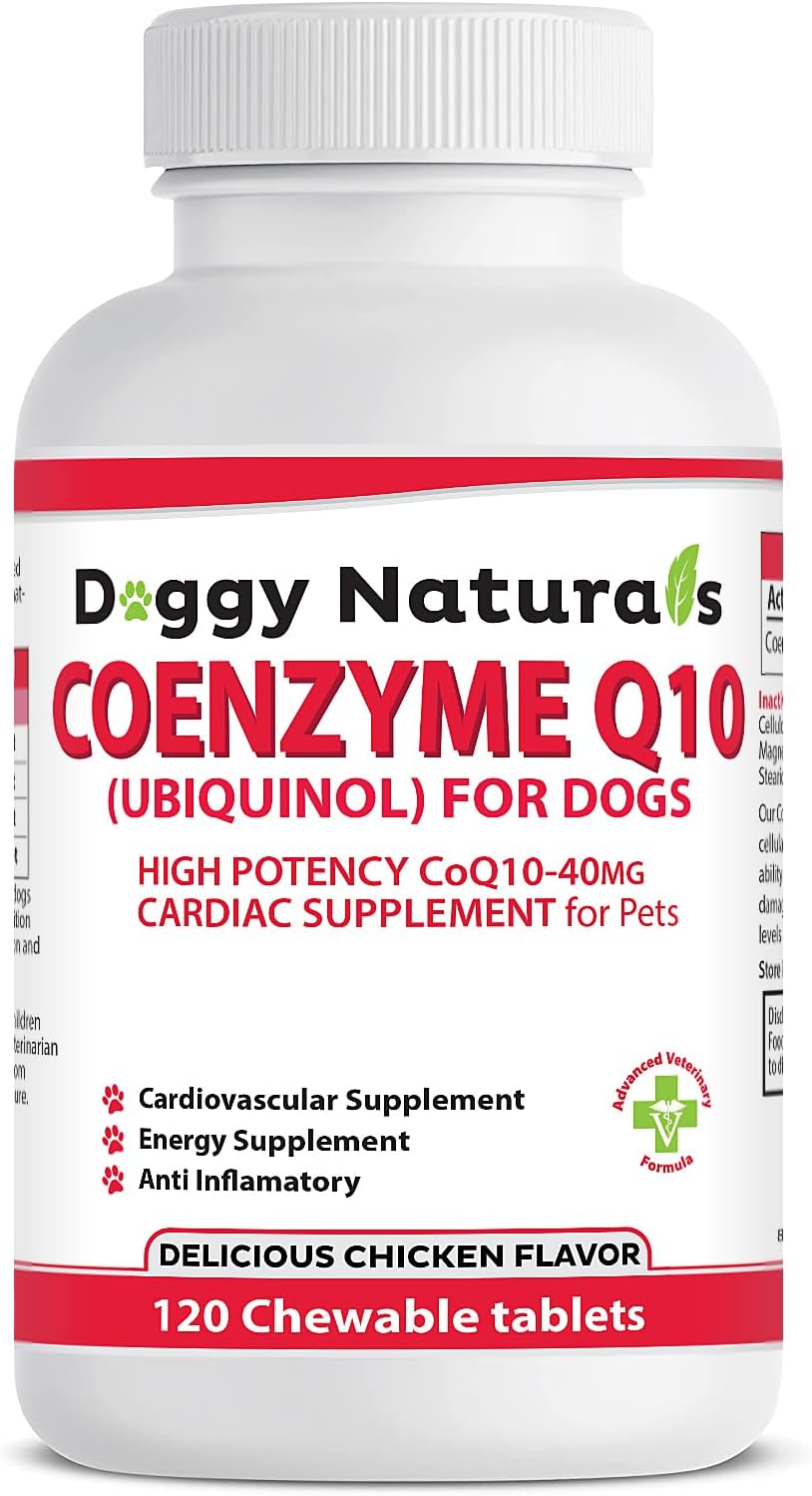 Coenzima Q10 para Perros – Ubiquinol 40mg (120 Comprimidos) – Pet Health Pharma