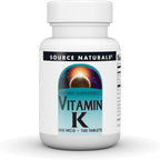 Source Naturals Vitamina K1 500 mcg - 100 Tabletas de Filoquinona