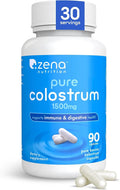 Zena Nutrition Pure Colostrum Capsules – Calostro Bovino Puro en Cápsulas, 1500mg