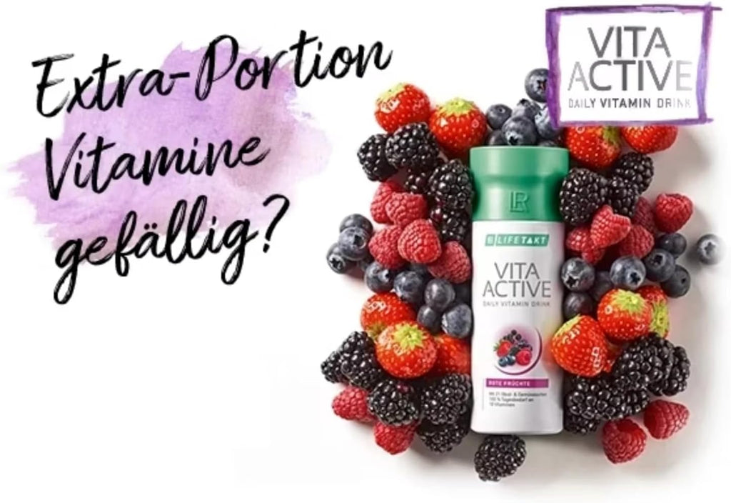 LR Health&Beauty Lifetakt Vita Active Rote Fruchte - Bebida Multivitamínica (150 ml)
