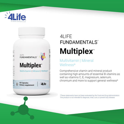 4Life Multiplex Multivitamínico y Mineral, – La vitamina E ayuda a proteger las células frente al daño oxidativo. – Image 3