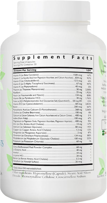 Essential Nutrients, Multivitamínico Metilado para Mujeres con Quatrefolic 5-MTHF, 180 Cápsulas – Image 7
