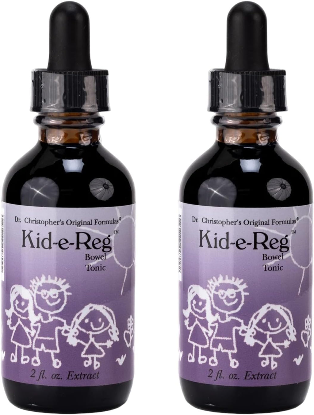 Christopher's Original Formulas Kid-e-Reg Tónico Herbal para Niños – Pack de 2 (2 oz cada uno)