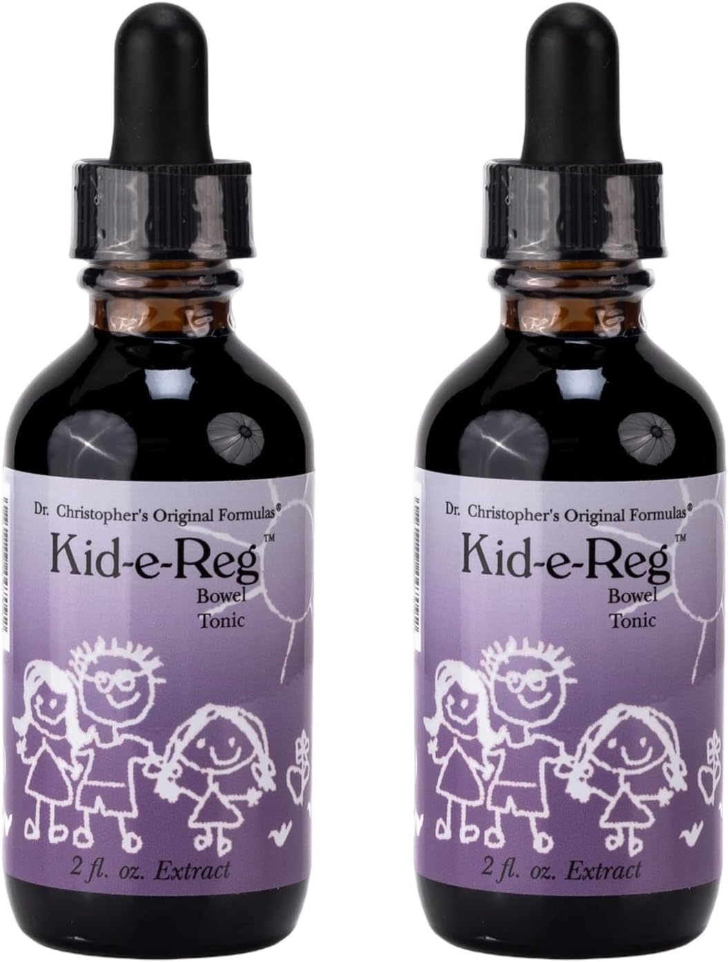 Christopher's Original Formulas Kid-e-Reg Tónico Herbal para Niños – Pack de 2 (2 oz cada uno)