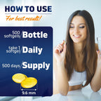 Vitamatic Vitamina D3 5000 UI con Aceite de Oliva – 500 Cápsulas Blandas Mini