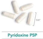 Piridoxal-5-fosfato (P5P) de Nutricology - 60 cápsulas