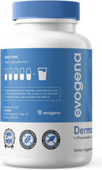 Dermatin - Complemento para Vitiligo con L-fenilalanina, Omega-3, Vitaminas D y B6 y Cobre
