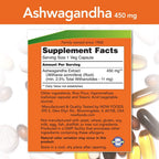 Now Foods Ashwagandha Extracto 450mg, 90 Cápsulas Vegetales (Pack de 2)