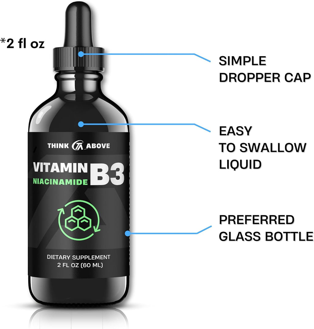 Think Above Vitamina B3 Niacinamida Líquida - Sin Flush - 60ml