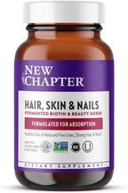 New Chapter Hair Skin & Nails con Biotina Fermentada y Astaxantina, 30 Cápsulas Vegetarianas