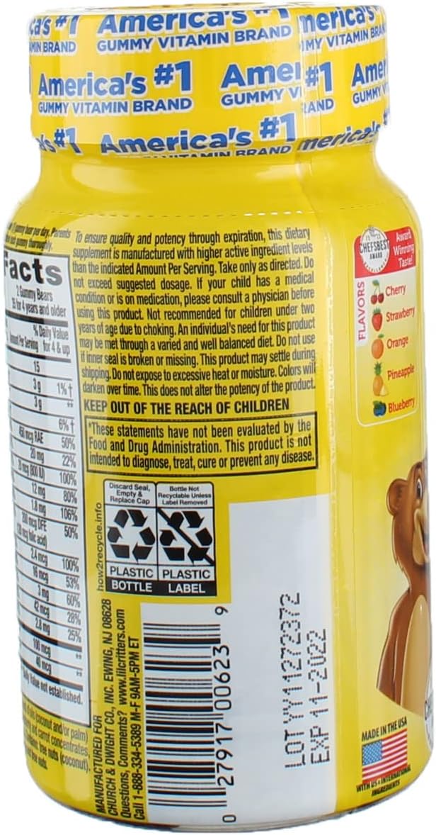 Lil Critters Gummy Vites - Multivitamin Gummies for Kids, 60 Count