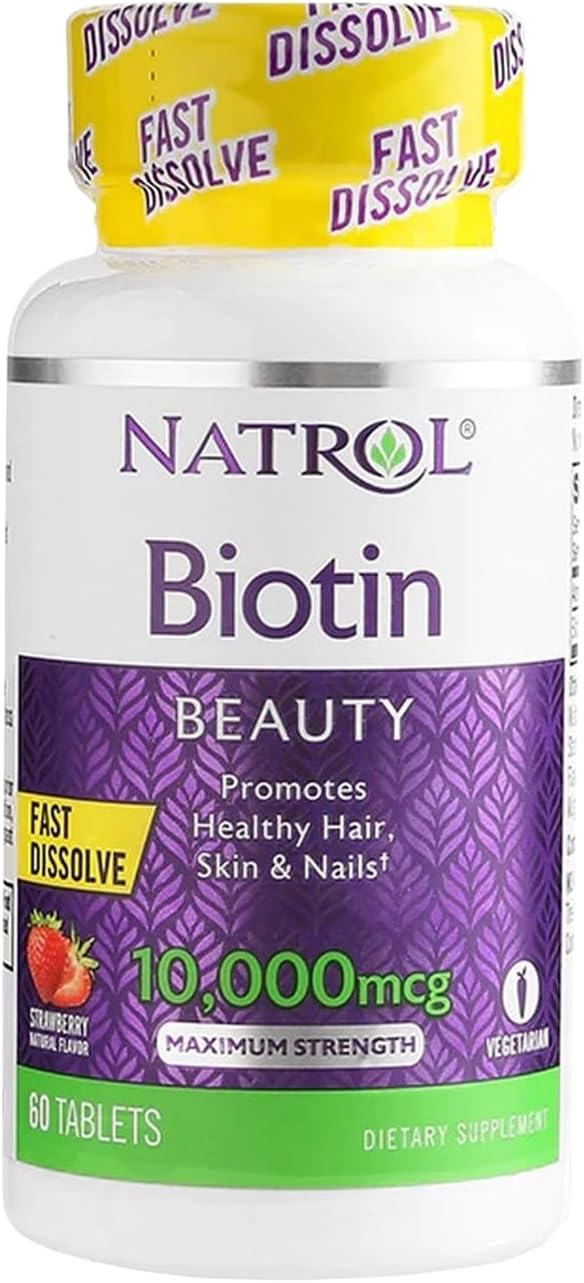 Natrol Biotin 10,000 mcg Fast Dissolve Tablets, 60 ct.