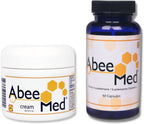 ABEE MED Natural Bee Venom Apitoxin Supplement - 60 Capsules + 2 oz Cream