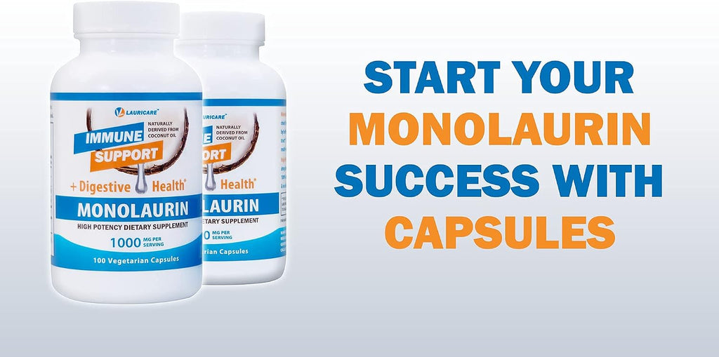 Lauricare Monolaurin 1000mg - 100 Cápsulas
