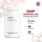 Supersmart Pantesin Pantethine 600 mg - Ácido Pantoténico Activo - 90 Cápsulas Vegetales
