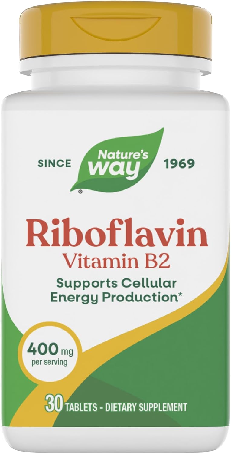 Enzymatic Therapy Riboflavina Vitamina B2, 400 mg por porción
