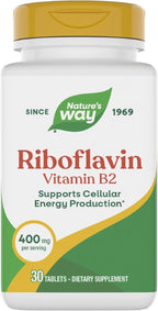Enzymatic Therapy Riboflavina Vitamina B2, 400 mg por porción