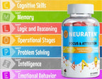 Neuraten Kids Suplemento de Atención y Concentración, 60 gominolas sabor bayas