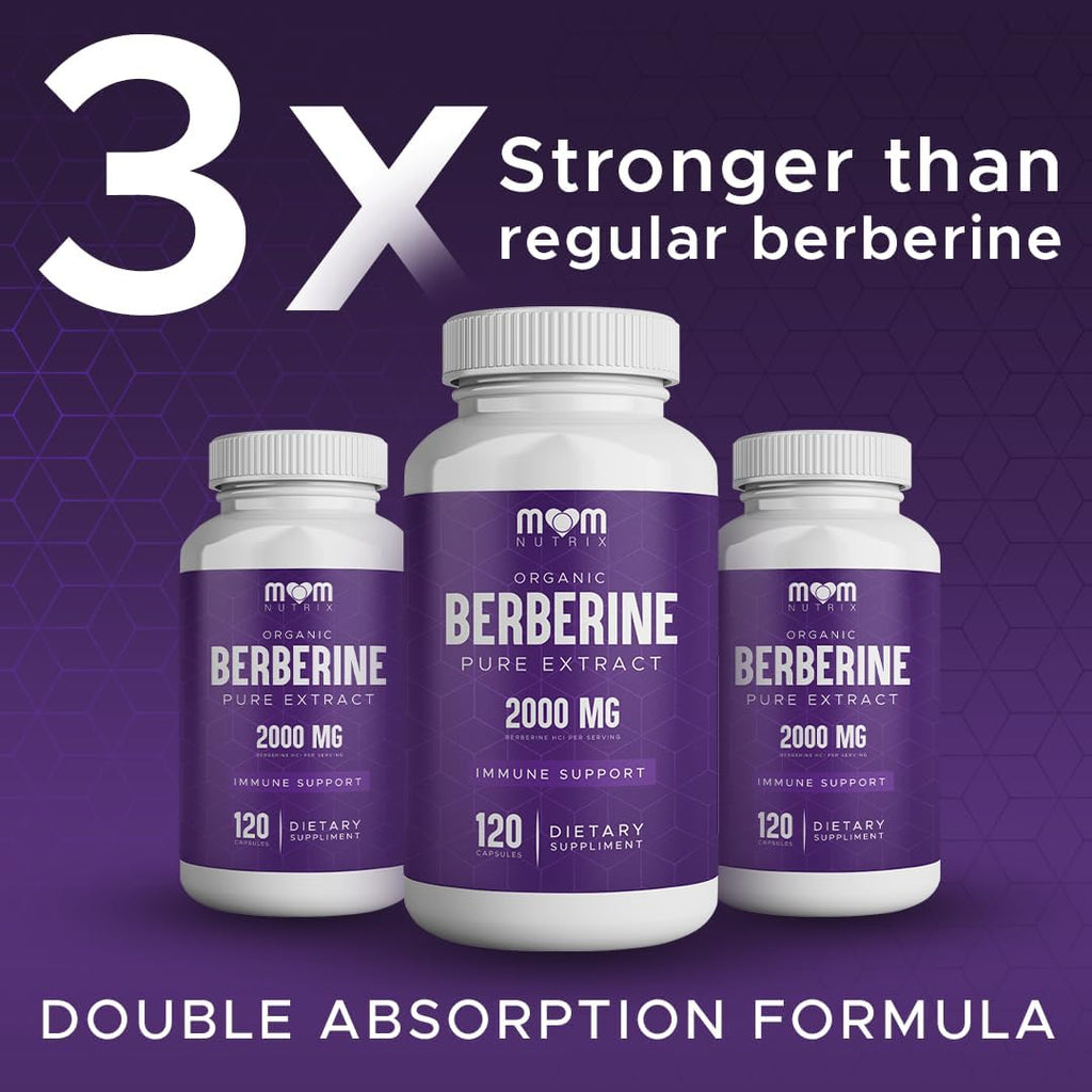 THE MONK Organic Berberine Extract 2000mg - Berberine HCL Supplement