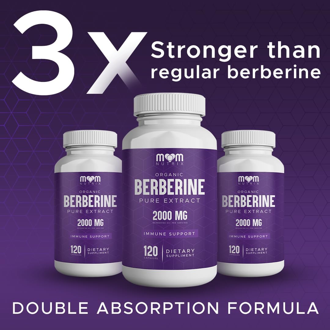 THE MONK Organic Berberine Extract 2000mg - Berberine HCL Supplement