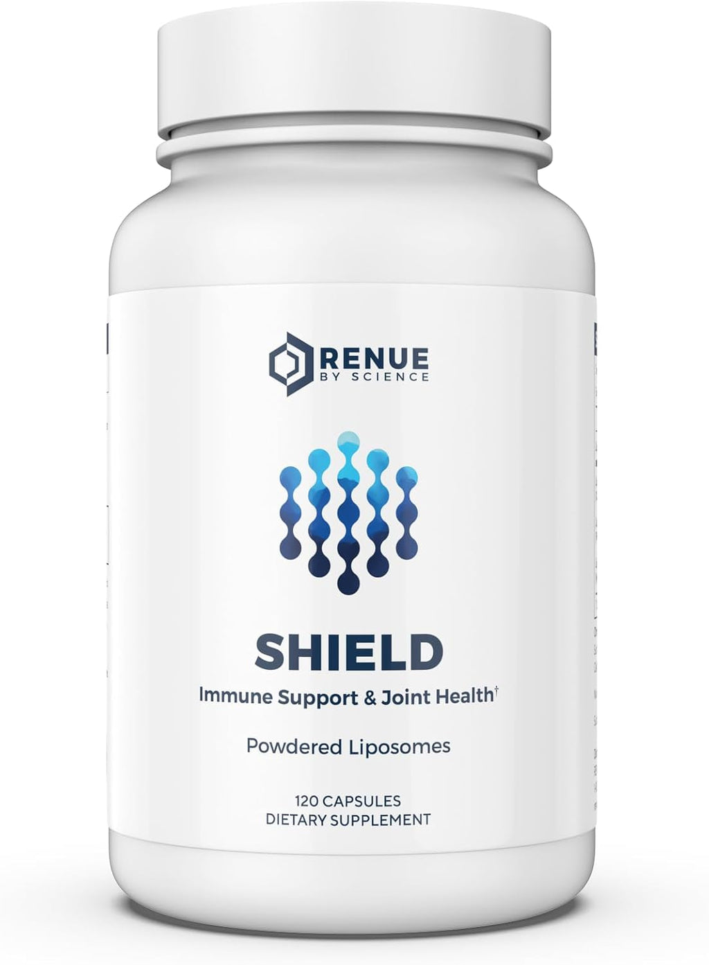 Renue By Science Shield | Liposomal Vitamina C CaAKG P.E.A. Ácido Hialurónico | 120 Cápsulas