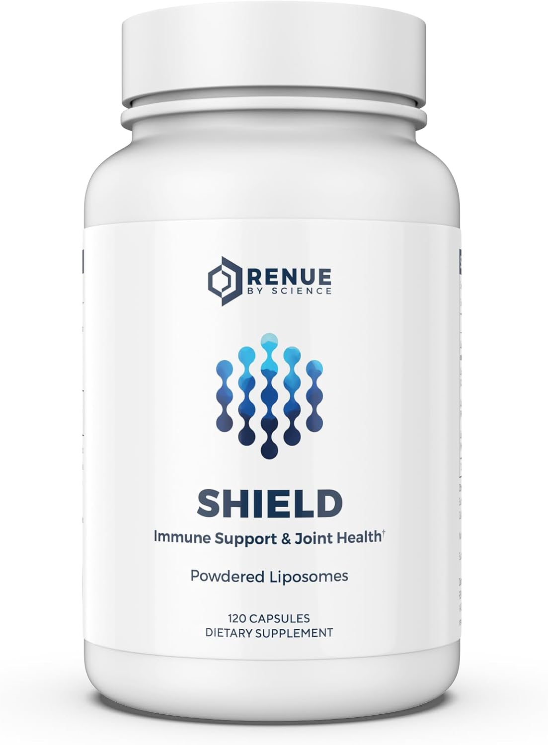 Renue By Science Shield | Liposomal Vitamina C CaAKG P.E.A. Ácido Hialurónico | 120 Cápsulas