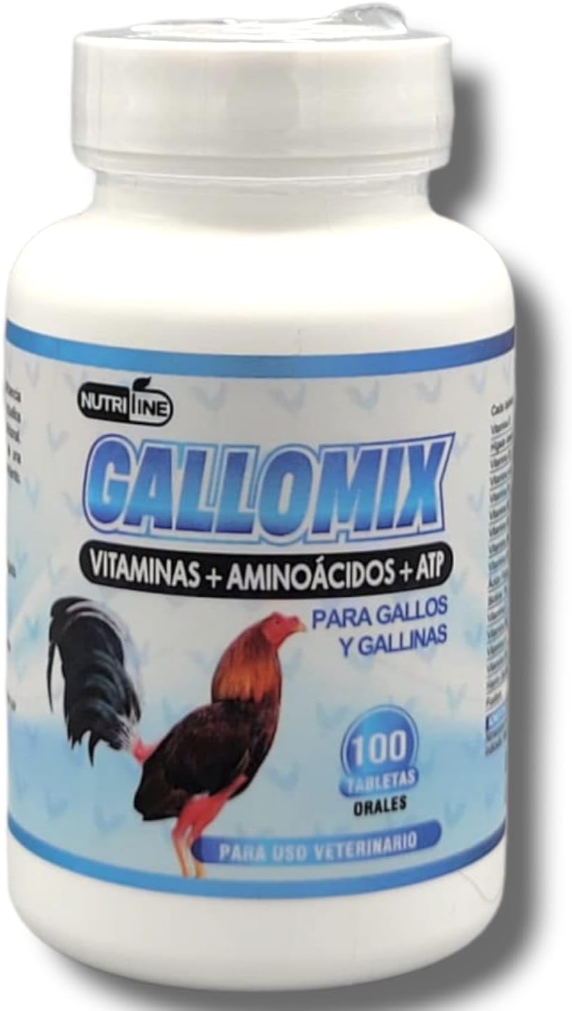 Gallomix Multivitamínico para Aves de Corral – Solo uso animal – 100 Comprimidos