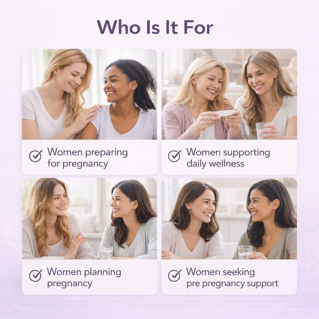 Natifi Conception - Vitaminas Prenatales de Fertilidad, Regulan el Ciclo y Equilibran Hormonas, 60 Cápsulas