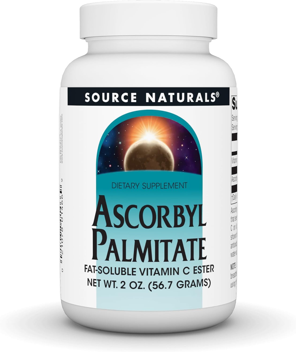 Source Naturals Ascorbil Palmitato - Vitamina C Liposoluble en Polvo, 57 g