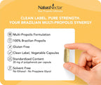 NaturaNectar Ultimate Bee Propolis - Brazilian Propolis Capsules (60 Count)