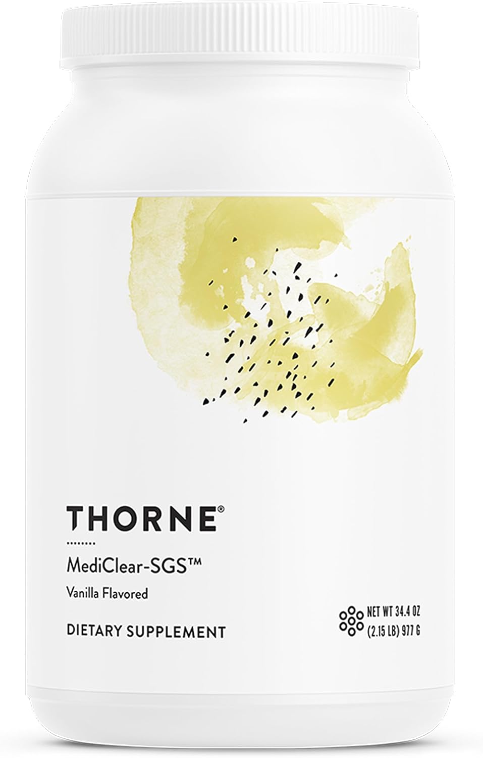 THORNE MediClear-SGS - Proteína de Arroz y Guisante con Vitaminas, Minerales y Antioxidantes - Sabor Vainilla - 21 Porciones