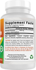 Best Naturals Quercetina 1000 mg - 120 Cápsulas Veganas (Pack de 3)