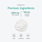 Vitanica Optinositol - Myo-Inositol y D-Chiro Inositol en Polvo (4000 mg + 100 mg) - 125 g