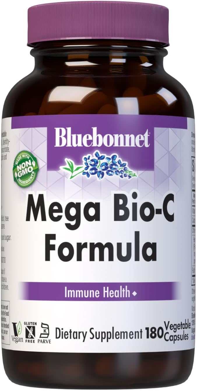 Bluebonnet Nutrition Mega Bio-C Formula Cápsulas Vegetales, 180 unidades