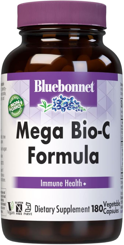 Bluebonnet Nutrition Mega Bio-C Formula Cápsulas Vegetales, 180 unidades – Image 1