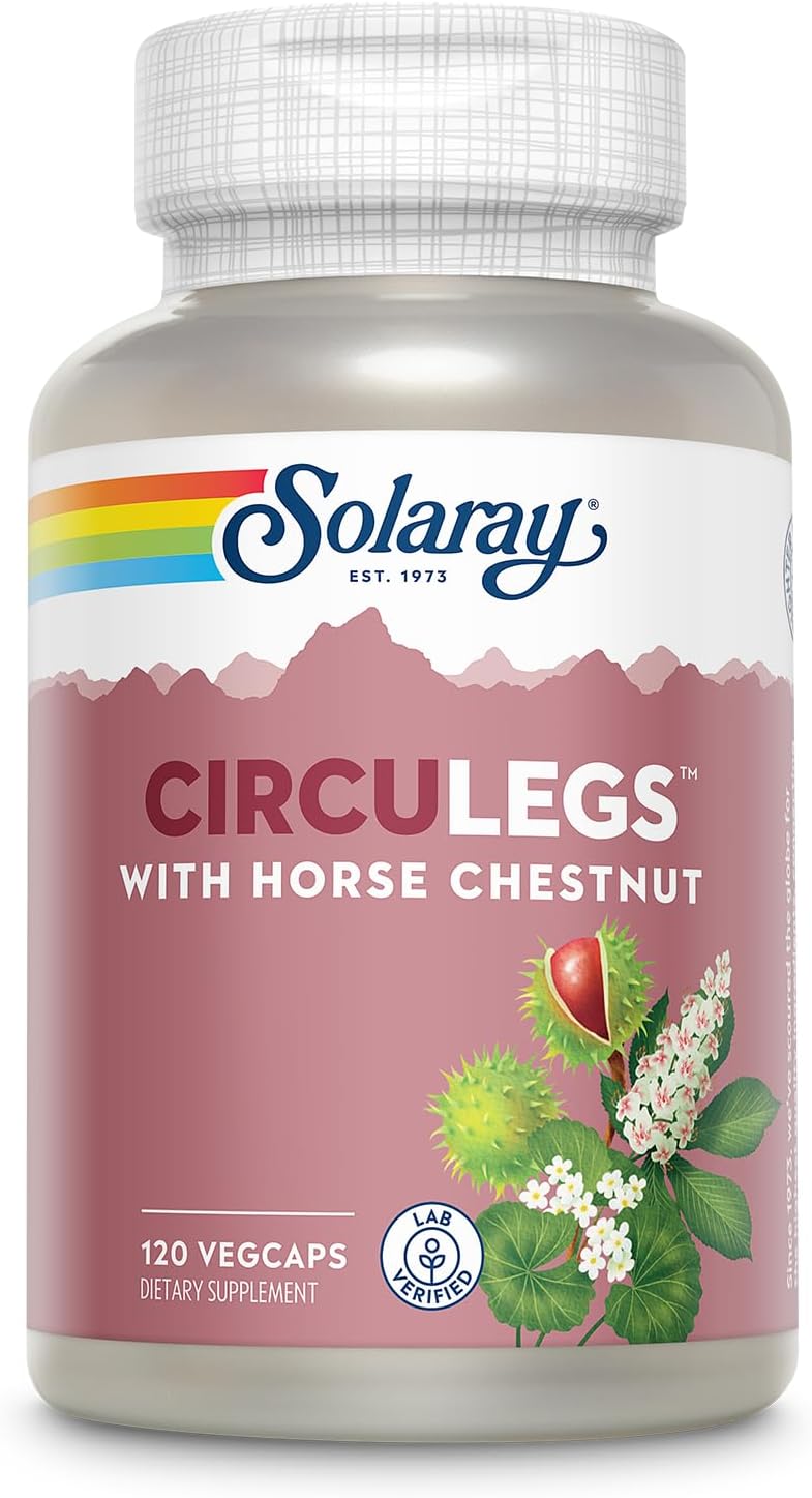 SOLARAY CircuLegs - Herbal Supplement with Horse Chestnut Extract and Vitamin C