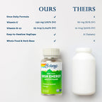SOLARAY Multivitamínico Diario de Alta Energía Sin Hierro – 30 Cápsulas Veganas