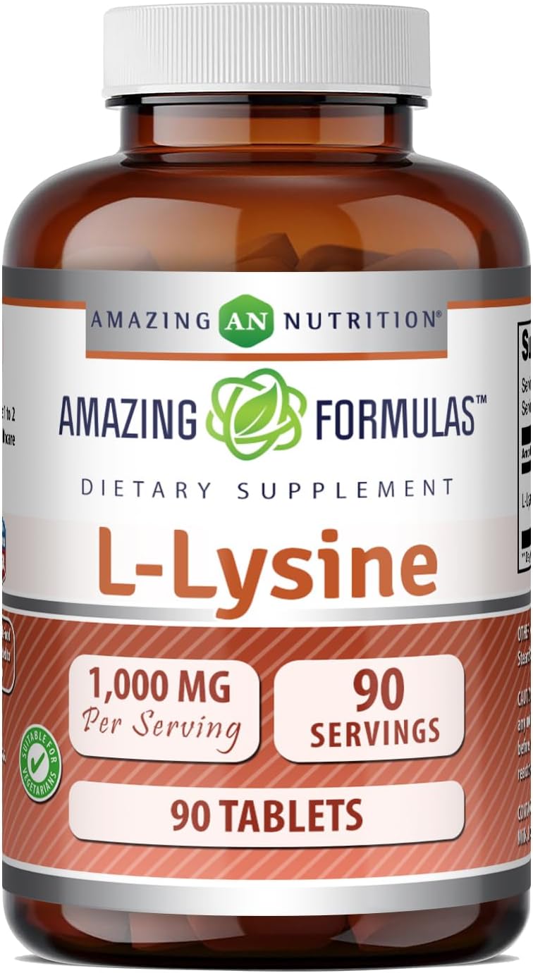Amazing Formulas L-Lisina 1000mg - 90 Comprimidos