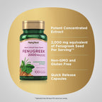 Piping Rock Fenugreek Capsules for Women - 100 Cápsulas - Extracto Concentrado de Semilla - Suplemento Herbal - No GMO, Sin Gluten