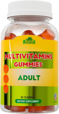 ALFA VITAMINS Multivitaminas para Adultos - Apoyo a la Producción de Energía Celular - Vitaminas y Minerales Esenciales - Sabor Naranja Natural (60 Gominolas)