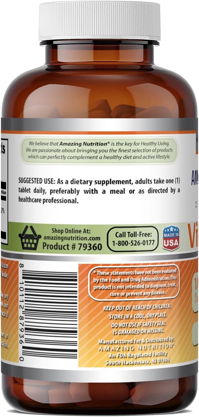 Amazing Formulas Vitamina B12 (Cianocobalamina) 1000 mcg por Servicio, 150 Comprimidos