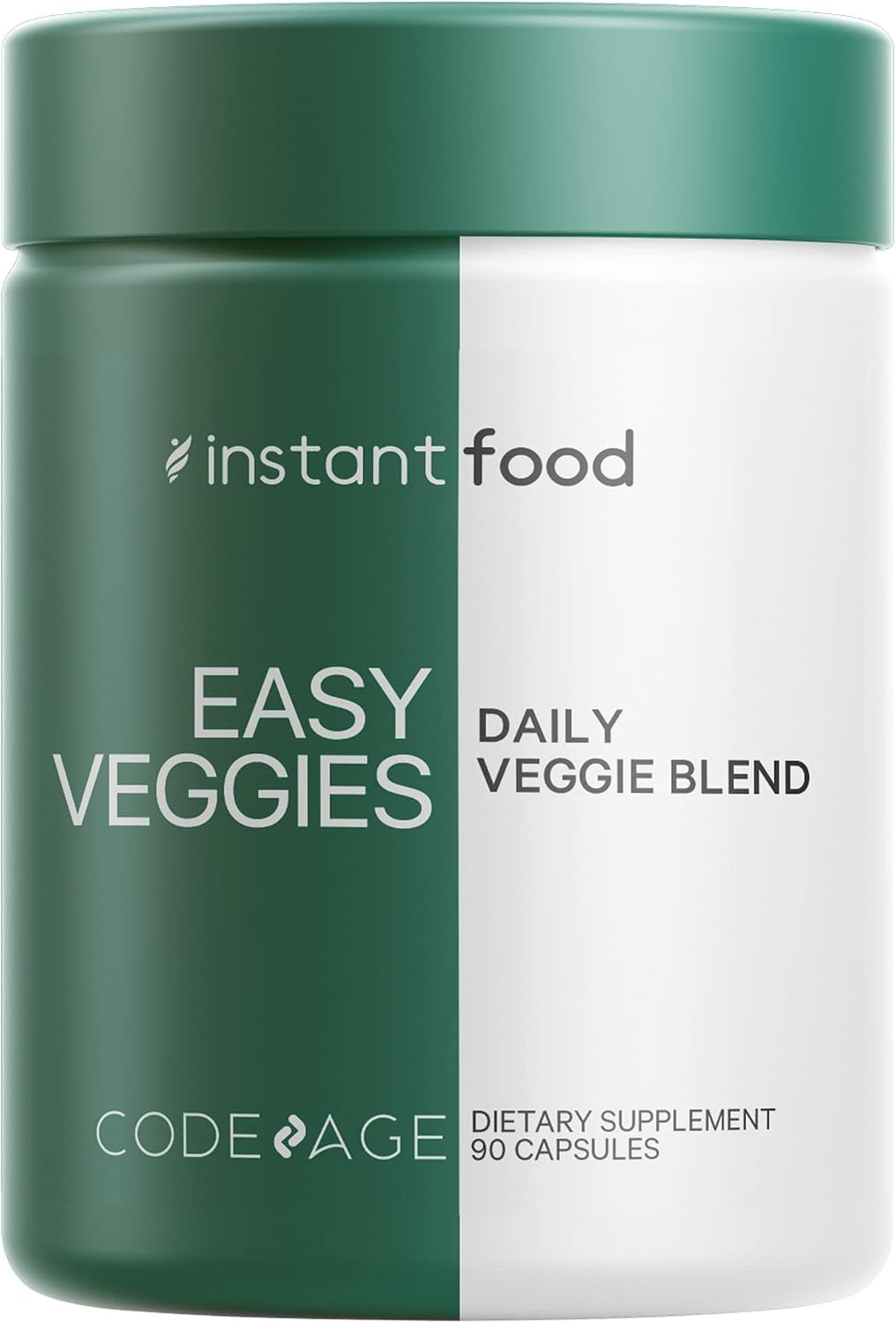 Codeage Instantfood Easy Veggies - Cápsulas de Verduras en Polvo (90 Cápsulas)
