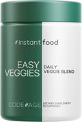 Codeage Instantfood Easy Veggies - Cápsulas de Verduras en Polvo (90 Cápsulas)