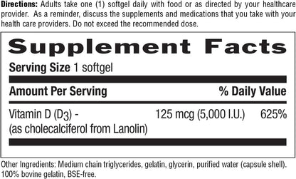Vitamina D3 5000 UI - Colecalciferol, – Fuente: La vitamina D3 puede provenir de lanolina (lana de oveja) o de – Image 6