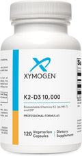 XYMOGEN K2-D3 10000 - Vitamina D3 y K2, 120 Cápsulas