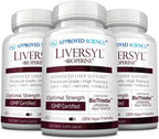 Approved Science Liversyl - Cardo Mariano, Alcachofa y Bioperine - Vegano - 360 Cápsulas (6 Meses)