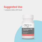 ARG Pyridoxine P5P - Vitamina B6 Activa con Piridoxal Fosfato - 60 Cápsulas