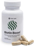 Hair Labs Biotina Boost - Suplemento de Biotina 5000 mcg con Ashwagandha y Keratina - 60 Cápsulas