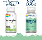 Solaray Serrapeptase Digestive Enzyme 10 mg (20,000 SPU) - 90 Vegetable Capsules
